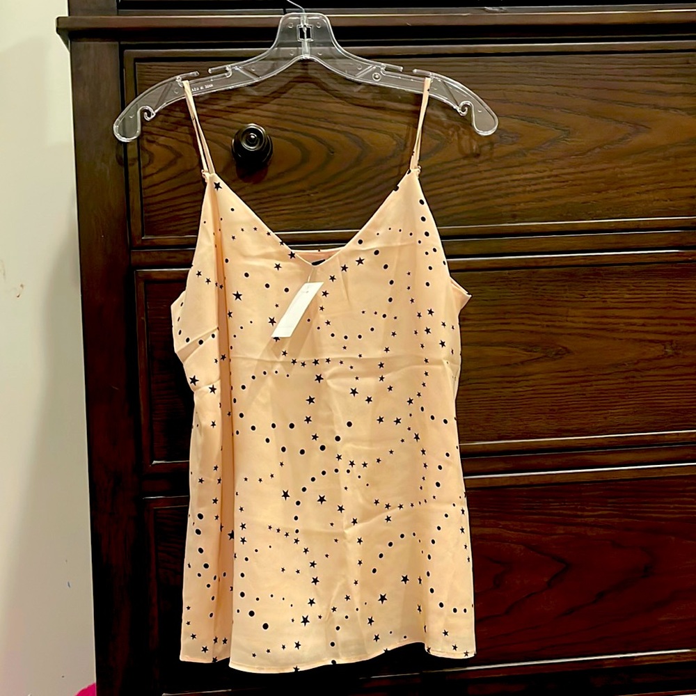 Stars and dots peach cami